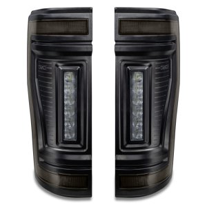 Ford F-250 LED Tail Lights - Rear - ORACLE Lighting - Flush Mount, Black Series - Black - `17-`22